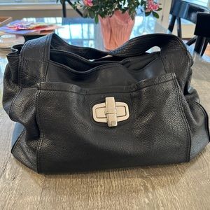 b. makowsky Black Hobo Bag